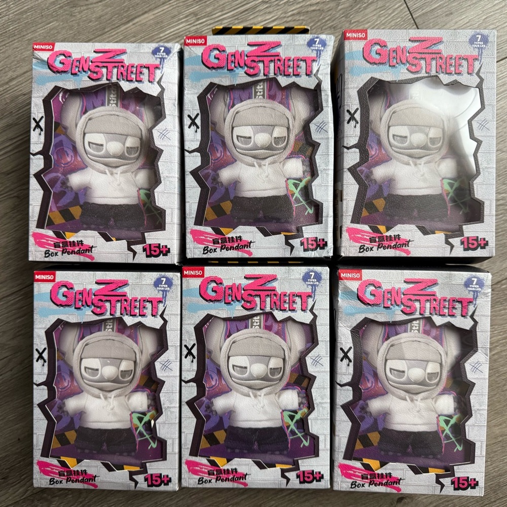 Authentic Disney Miniso GenZ Street Stitch Blind Box Pendant - Sealed